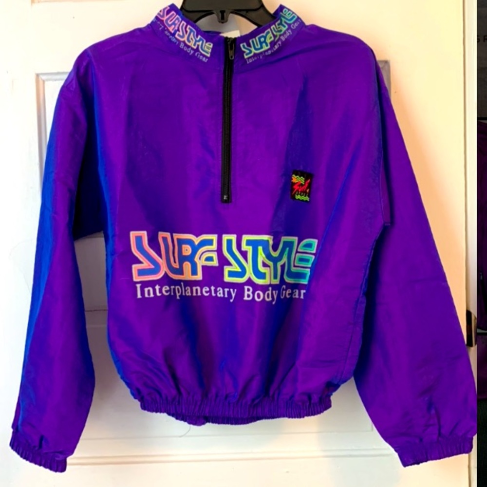 Vintage Surf Style Windbreaker